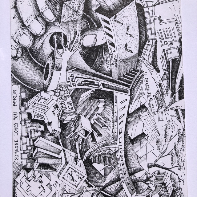 Poster “A Wizard Without a Shadow”. Black and white edition