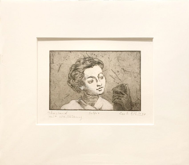 Radierung / Etching "Selfie"