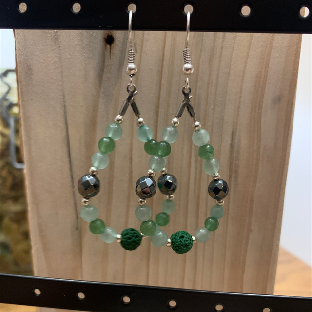Aventurine &amp; Hématite 