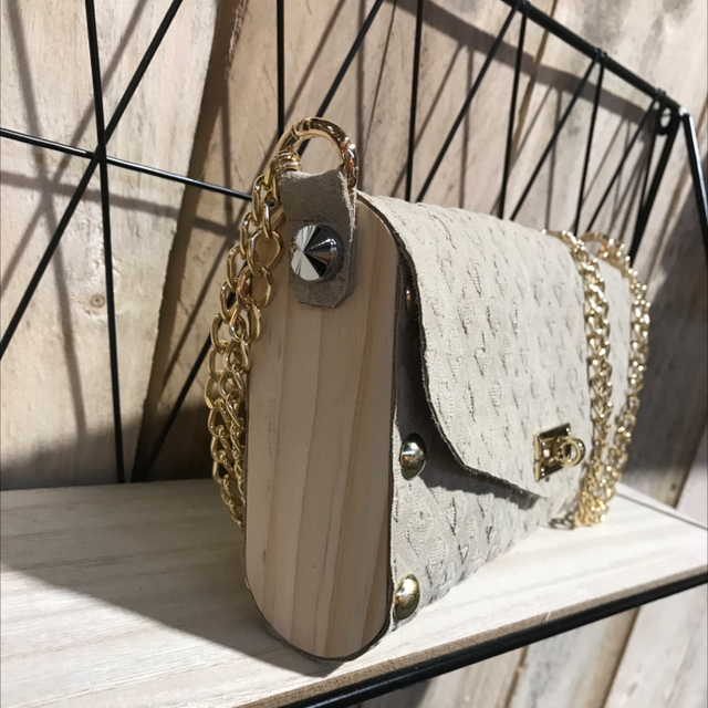 " BOGOTA " Beige effet Tressé