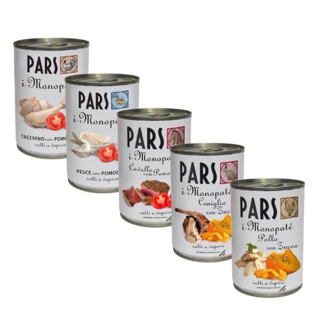 PARS- MonoPatè grain free 395gr cotto al vapore - Confezione da 6pz