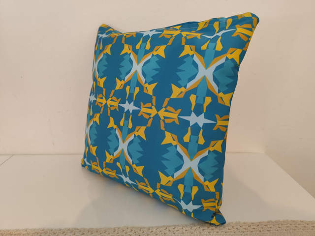 Coussin bleu (35cmx35cm)