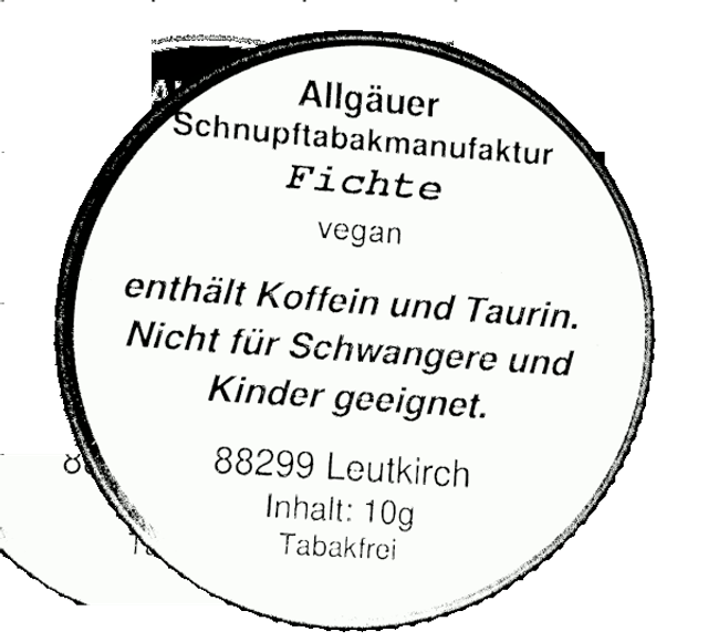 Fichte Energy Snuff , 10 g Dose