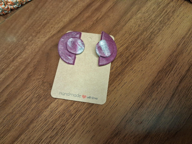 Clay earrings 