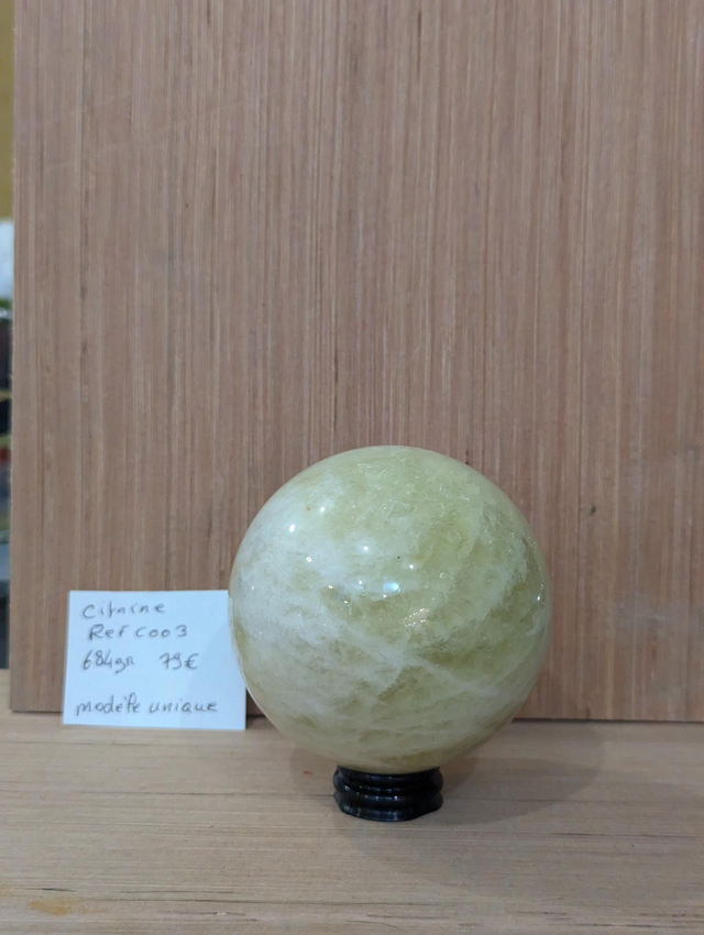 C003 sphère citrine