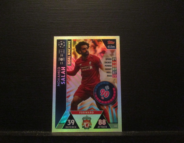 Mohamed Salah - UEFA Champions League Match Attax 2018/19 Original Trading Card #213