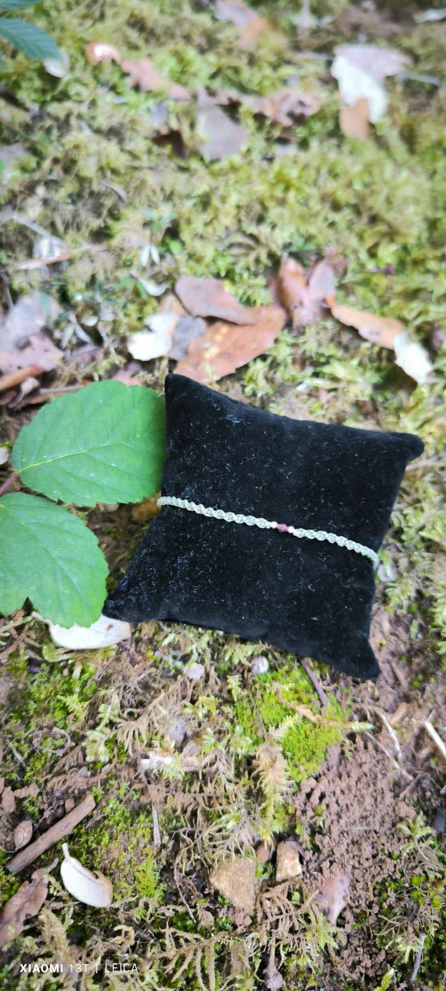 Bracelet avec perle de grenat 