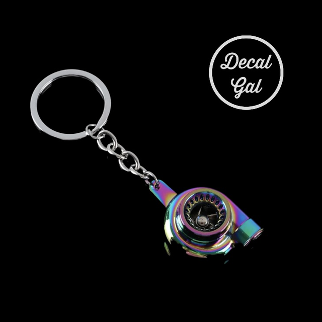 Turbo Keychain - Oil Slick