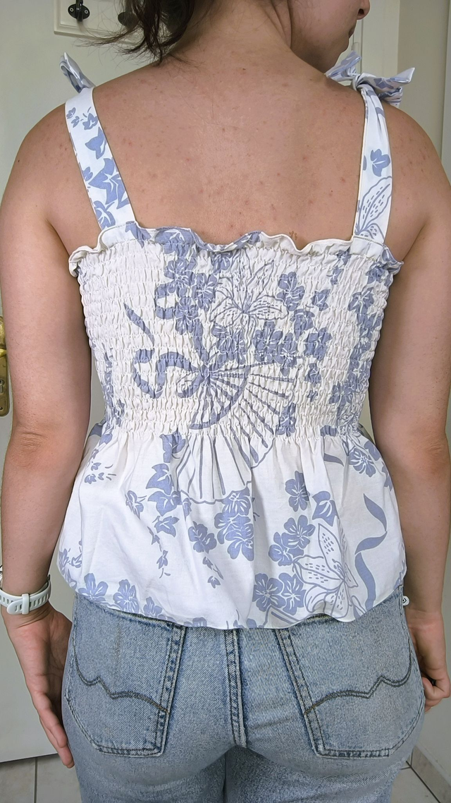 Top à smocks éventail - Taille 1