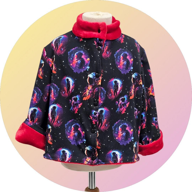 Veste réversible enfant cosmonaute 