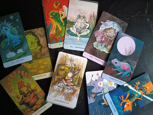 Phrög Tarot: the best deck for frog lovers * curated by Lida Pavlova & Modern Magic Press