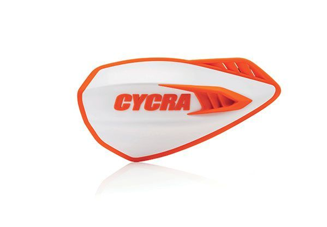 Cycra - PROTEGE MAIN CYCLONE - Blanc/Orange