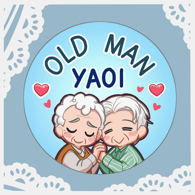 Badge Old man yaoi