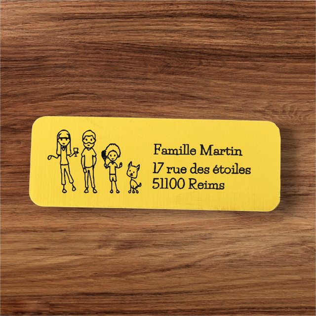 Plaque de boîte aux lettres 