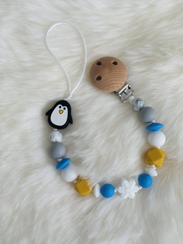 Attache tétine Pingouin 🐧