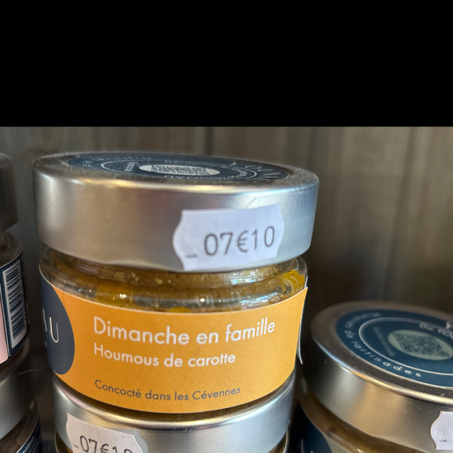 Dimanche en famille houmous de carotte