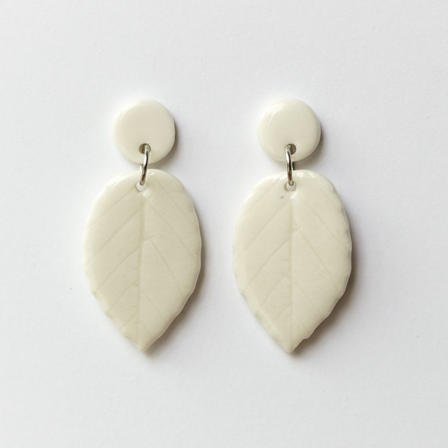Boucles d'oreilles - Feuilles - Grand modèle