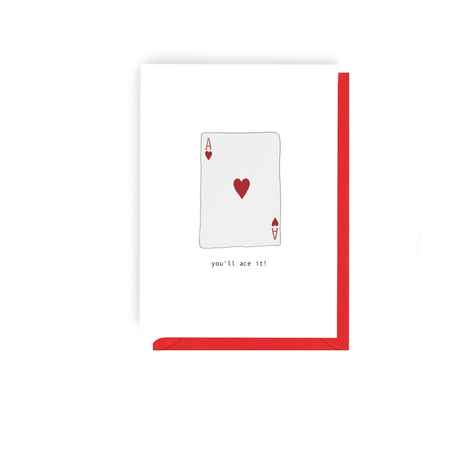 You&#039;ll Ace It - Illustrated Luck Card  