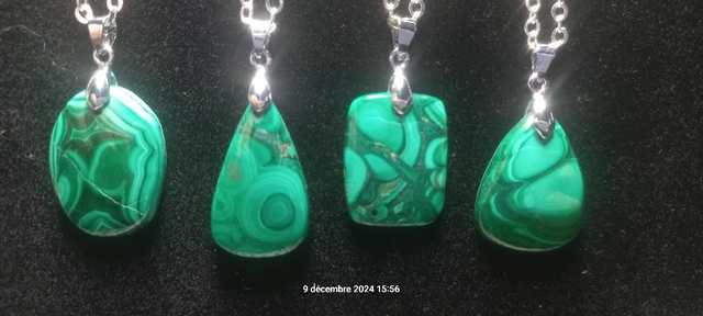 Malachite pendentifs 