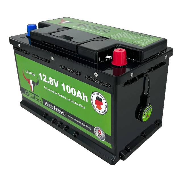 100Ah BullTron LiFePO4 12.8V Akku mit Smart BMS und Bluetooth App - 0% MwSt.