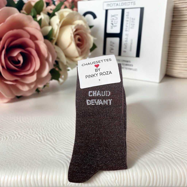 Chaussettes à paillettes hautes CHAUD DEVANT