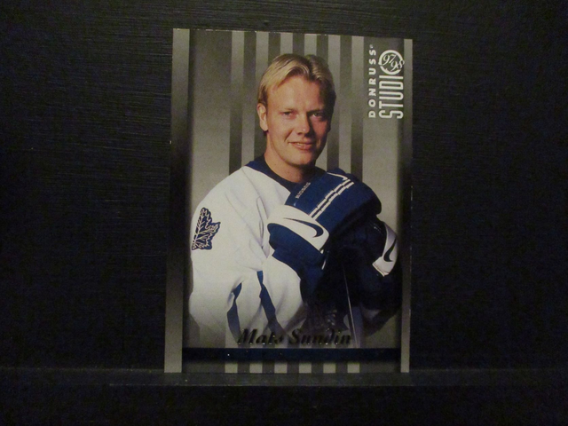 Mats Sundin - NFL 1997 Donruss Studio Ice Hockey Original Trading Card #67