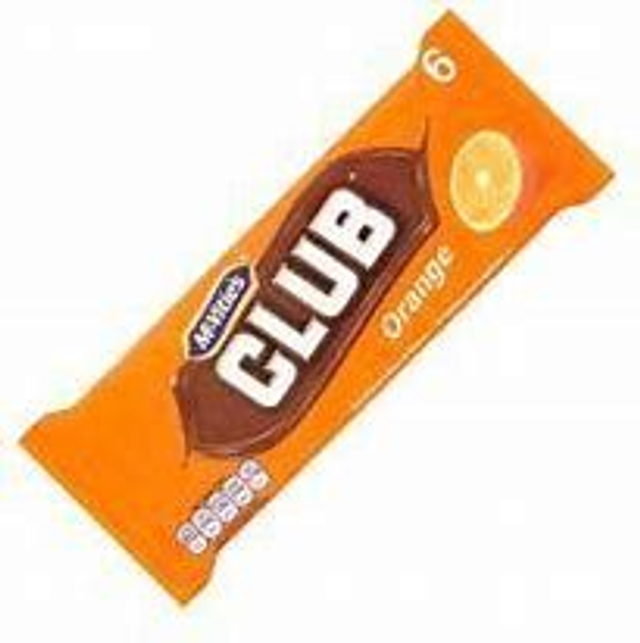 Club Biscuits - orange flavour 6 pack