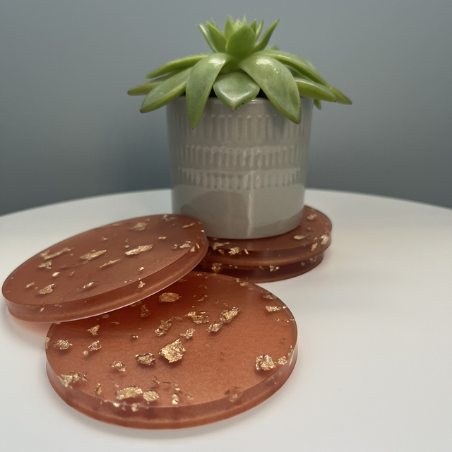 Gold &amp; Copper Coasters