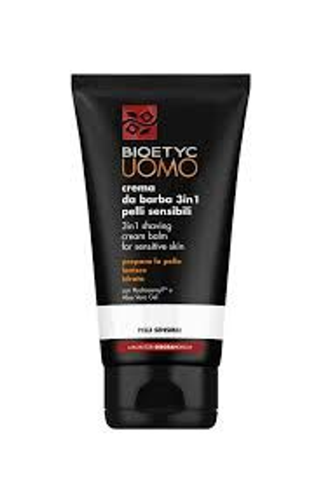Bioetyc Uomo crema da barba 3in1 pelli sensibili