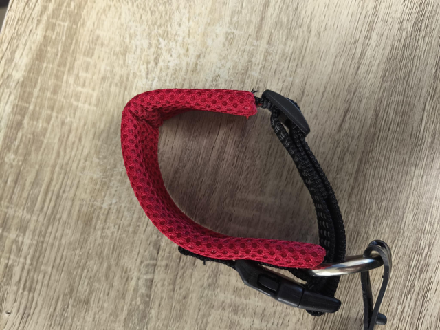 Collier nylon protection rouge 15mm