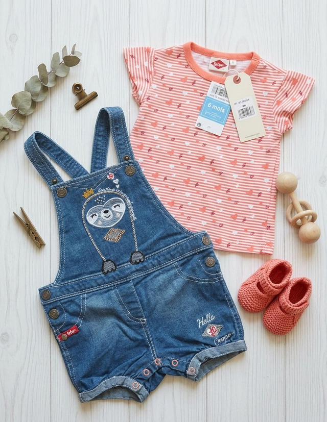 🌸 Craquez pour cet ensemble adorable et hyper tendance Lee Cooper neuf avec étiquette (Taille 6 mois) ! 🌸