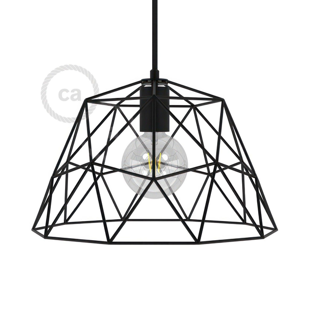 Lampenschirmkäfig Dome XL aus Metall