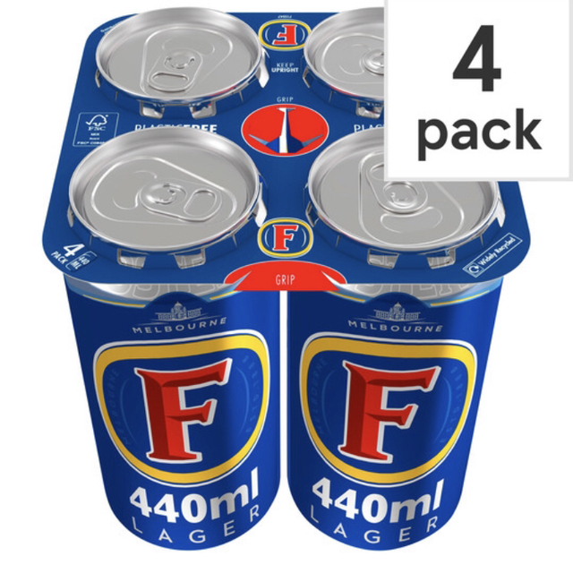 Foster's Quality Lager Beer 4 x 440ml 