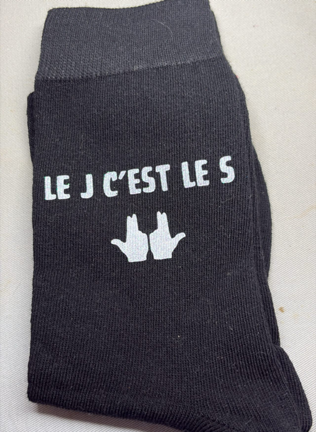 Chaussettes homme phospho le j c’est le s