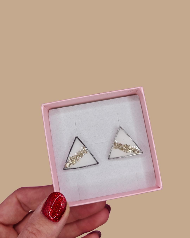 Kolekcija SILVER - Trikotniki s srebrnim steklom