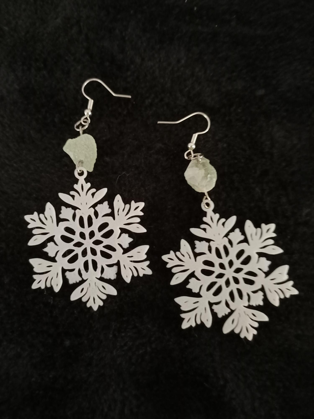 Boucles d'oreilles flocons de neige 