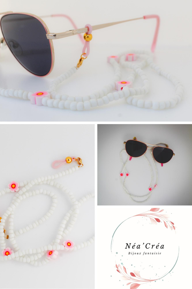 CHAINE LUNETTE FLEUR