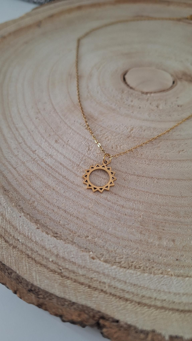 Collier Soleil Doré Personnalisable