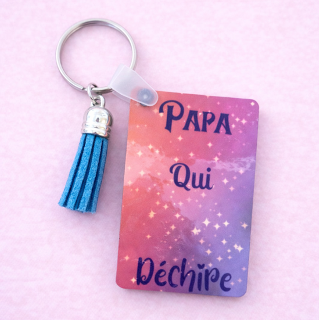 Porte clef - Papa qui déchire 