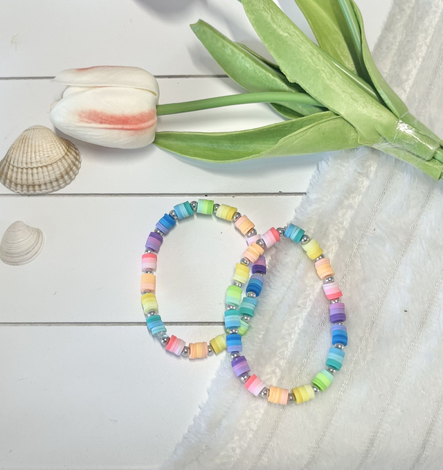 Rainbow Silver Bracelet