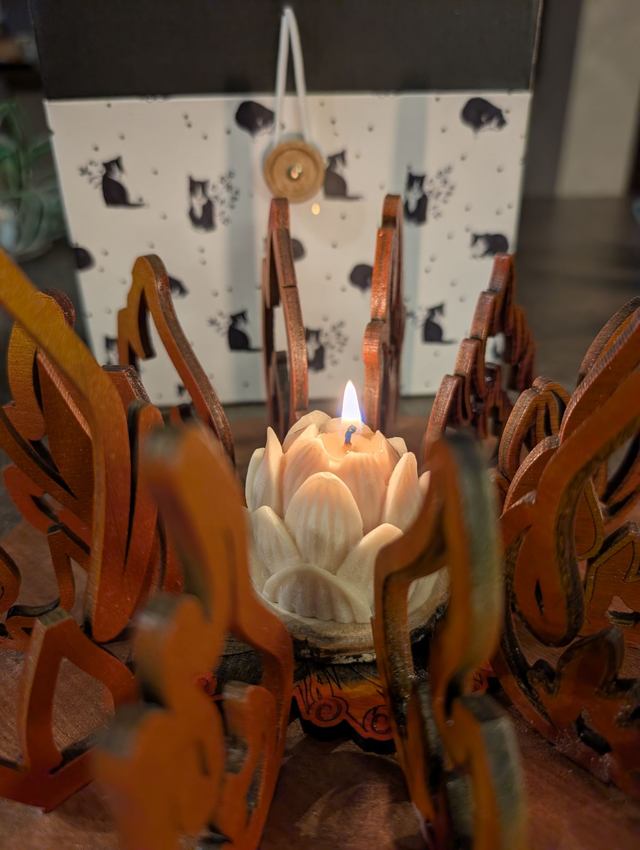 Photophore "au coin du feu"