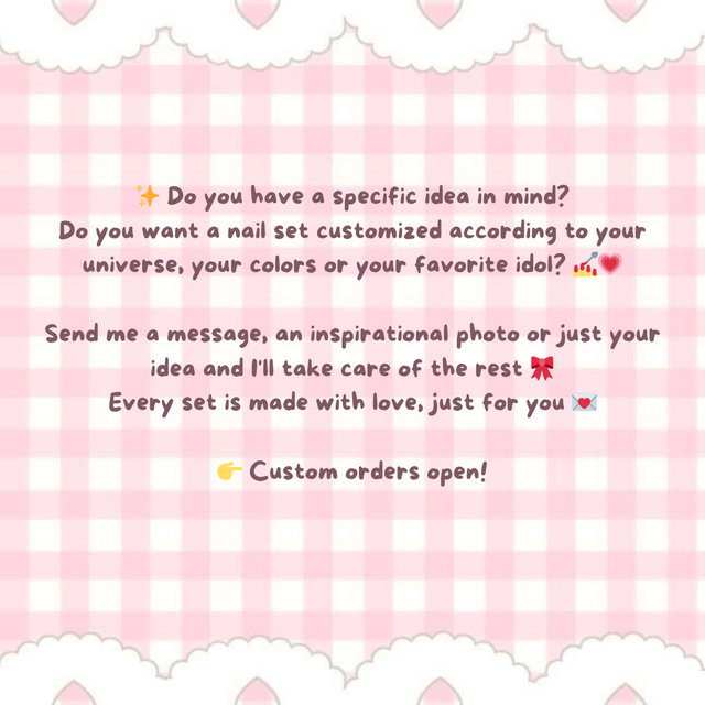 💅💖 Press-on Nails Custom ✨