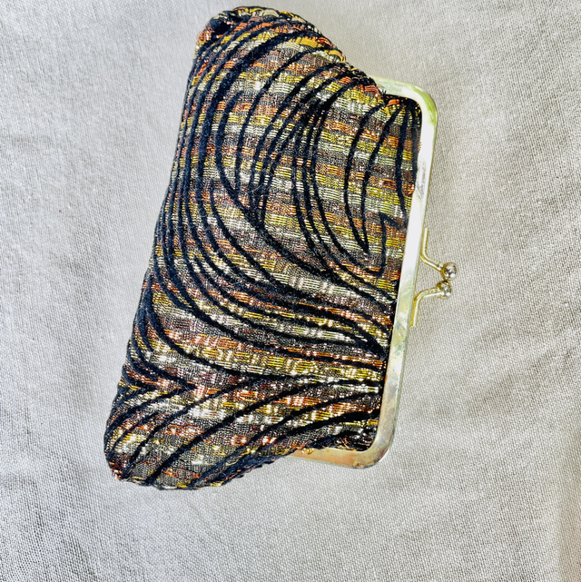 Geldbörse Kosmetiktasche Mid-Century Lurex 