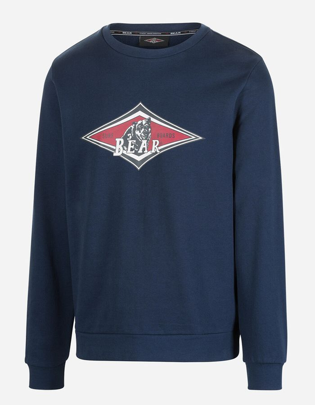 B5439R88 - BEAR Felpa girocollo stampa