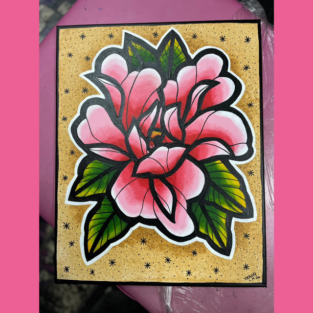 Peony Original Art 