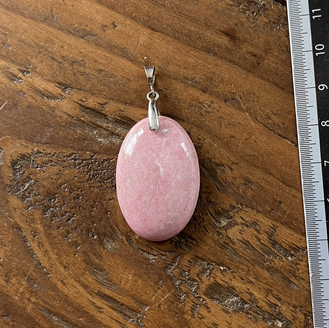 Pendentif en Thulite et bélière argent 