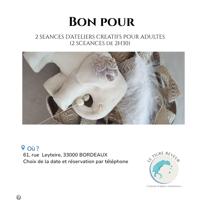 DEUX ATELIERS CREATIFS ADULTE