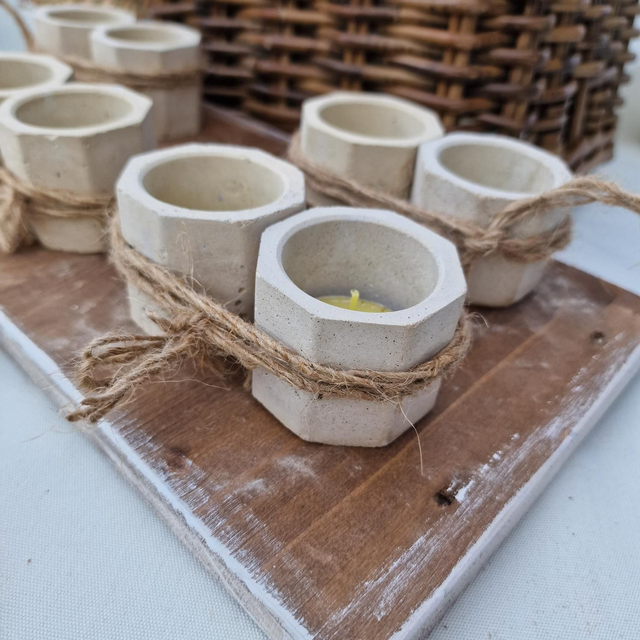 Lot de deux bougeoirs