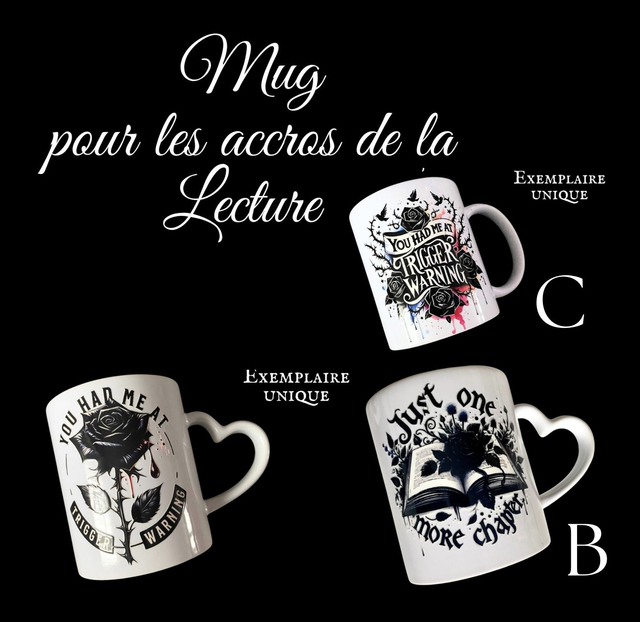Mug accros de lecture