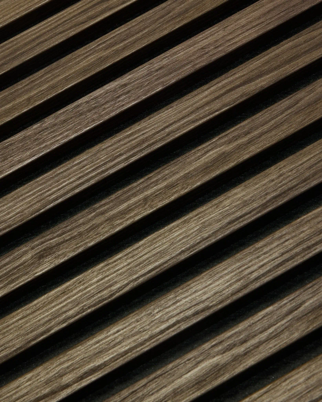 Woodupp Akupanel 240 Aspect bois, Chêne noir, feutre noir (Réf- 1028)